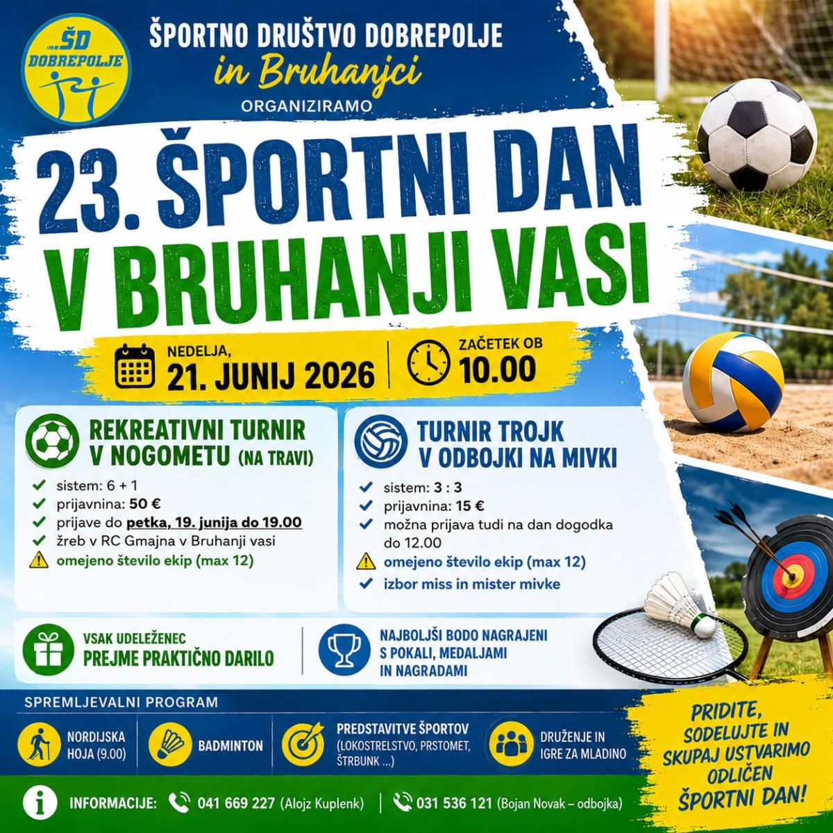 23. Športni dan v Bruhanji vasi